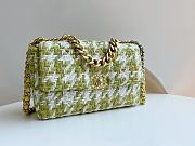 Kitlife Chanel 19 Large Tweed Green & Ecru - 20x30x10cm - 1