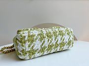 Kitlife Chanel 19 Large Tweed Green & Ecru - 20x30x10cm - 5