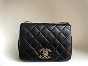 Kitlife Chanel Flap Bag Lambskin Black - 20-15-6Cm - 1