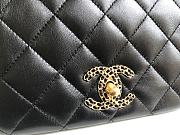 Kitlife Chanel Flap Bag Lambskin Black - 20-15-6Cm - 2