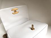	 Kitlife Chanel Flap Bag Lambskin White - 20-15-6cm - 2