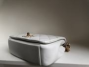 	 Kitlife Chanel Flap Bag Lambskin White - 20-15-6cm - 4