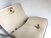 	 Kitlife Chanel Flap Bag Lambskin Beige - 20-15-6Cm - 4