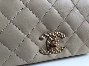 	 Kitlife Chanel Flap Bag Lambskin Beige - 20-15-6Cm - 2
