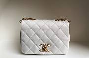 	 Kitlife Chanel Flap Bag Lambskin White - 20-15-6cm - 1