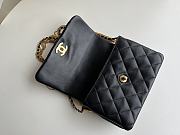 Kitlife Chanel Mini Lambskin Flap Black Bag - 15 × 20 × 9 cm - 5