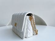 Kitlife Chanel Mini Lambskin Flap White Bag - 15 × 20 × 9 cm - 5