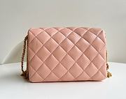 Kitlife Chanel Mini Lambskin Flap Pink Bag - 15 × 20 × 9 cm - 3