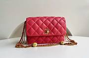 Kitlife Chanel Mini Lambskin Flap Red Bag - 15 × 20 × 9 cm - 1