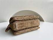 Kitlife Chanel Mini Velvet Flap Brown Bag - 15 × 20 × 9 cm - 5