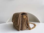 Kitlife Chanel Mini Velvet Flap Brown Bag - 15 × 20 × 9 cm - 2