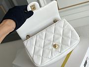 	 Kitlife Chanel Small White Charm Lambskin - 20x14x8cm - 5