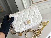 	 Kitlife Chanel Small White Charm Lambskin - 20x14x8cm - 2