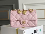 	 Kitlife Chanel Small Pink Charm Lambskin - 20x14x8cm - 1