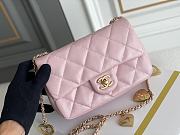 	 Kitlife Chanel Small Pink Charm Lambskin - 20x14x8cm - 3