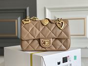 	 Kitlife Chanel Small Brown Charm Lambskin - 20x14x8cm - 1
