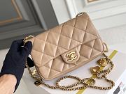 	 Kitlife Chanel Small Brown Charm Lambskin - 20x14x8cm - 4