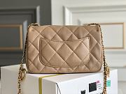 	 Kitlife Chanel Small Brown Charm Lambskin - 20x14x8cm - 3