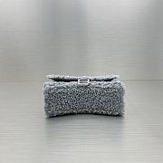 	 Kitlife Fluffy Hourglass Top Handle Bag Grey - 11.5x14x4.5cm - 2