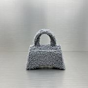 	 Kitlife Fluffy Hourglass Top Handle Bag Grey - 11.5x14x4.5cm - 3