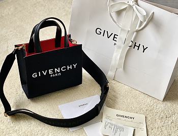 Kitlife Givenchy Logo canvas shopper black small - 19*8*16cm