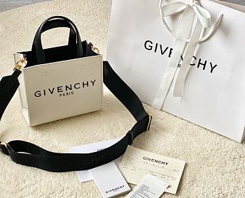 	 Kitlife Givenchy Logo canvas shopper white small - 19*8*16cm