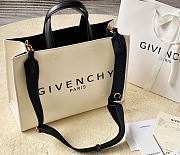 	 Kitlife Givenchy Logo canvas shopper white - 37x13x26cm - 1