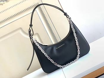 Kitlife Givenchy black moon cut out bag in leather - 30*8*20cm