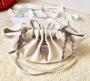 	 Kitlife Givenchy Kenny leather shoulder bag white - 32x22x17cm