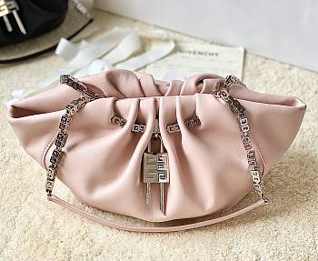 	 Kitlife Givenchy Kenny leather shoulder bag pink - 32x22x17cm