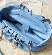 Kitlife Givenchy Kenny leather shoulder bag blue - 32x22x17cm - 2