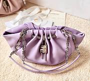 Kitlife Givenchy Kenny leather shoulder bag purple - 32x22x17cm - 1