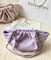 Kitlife Givenchy Kenny leather shoulder bag purple - 32x22x17cm - 2