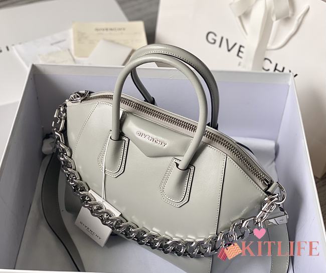 Kitlife Givenchy Mini Antigona Chain White - 28x17x23cm - 1