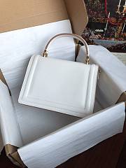 	 Kitlife Dolce & Gabbana Devotion White Leather Bag - 24x17x9cm - 4