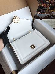 	 Kitlife Dolce & Gabbana Devotion White Leather Bag - 24x17x9cm - 2