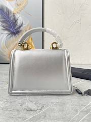 	 Kitlife Dolce & Gabbana Devotion Silver Leather Bag - 24x17x9cm - 4