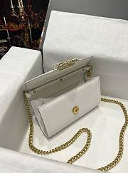 Kitlife Dolce & Gabbana Devotion Small White Leather Shoulder Bag - 11.5*18.5*3.5cm - 3