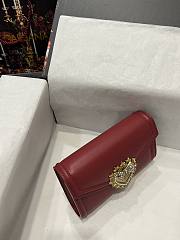 	 Kitlife Dolce & Gabbana Devotion Small Red Leather Shoulder Bag - 11.5*18.5*3.5cm - 3