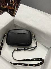 Kitlife Dolce & Gabbana Leather DG Logo Shoulder Bag Black - 12*19*5.5cm - 3