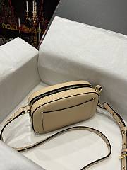 Kitlife Dolce & Gabbana Leather DG Logo Shoulder Bag Beige - 12*19*5.5cm - 2