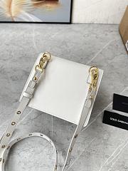 Kitlife Dolce & Gabbana White Millennials DG Crossbody Bag - 18x 16x 8 cm - 3