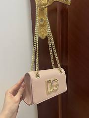 	 Kitlife Dolce & Gabbana Nude DG Logo Chained Crossbody Bag - 21*13*3.5cm - 5