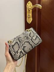 	 Kitlife Dolce & Gabbana Snake Leather DG Logo Chained Crossbody Bag - 21*13*3.5cm - 2