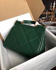 	 Kitlife Dolce & Gabbana quilted Sicily tote bag green - 25cm - 4