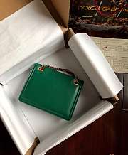 Kitlife Dolce & Gabbana Devotion Leather Bag Green - 20.5x15.5x4.5cm - 3