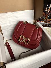 	 Kitlife Dolce & Gabbana Amore Leather Red Bag - 22*7.5*18 cm - 1