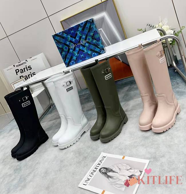 	 Kitlife TERRITORY FLAT LONG BOOT (Black,White,Khaki,Pink) - 1