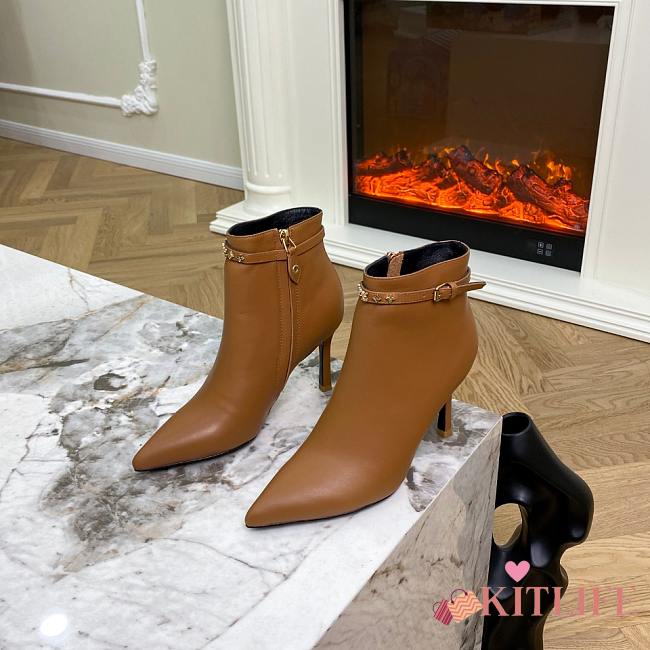Kitlife Louis Vuitton Petite ankle boots (Black, White, Brown) - 1