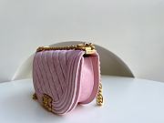 	 Kitlife Chanel BOY CHANEL MESSENGER BAG Velvet & Gold Metal Pink - 12.5x18x6cm - 5